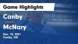 Canby  vs McNary  Game Highlights - Dec. 10, 2021