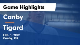 Canby  vs Tigard  Game Highlights - Feb. 1, 2022