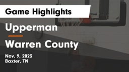 Upperman  vs Warren County  Game Highlights - Nov. 9, 2023