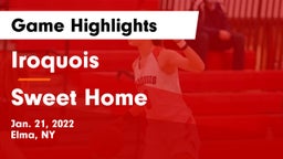 Iroquois  vs Sweet Home Game Highlights - Jan. 21, 2022
