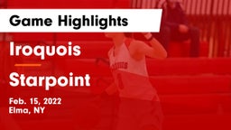 Iroquois  vs Starpoint  Game Highlights - Feb. 15, 2022