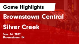 Brownstown Central  vs Silver Creek Game Highlights - Jan. 14, 2022
