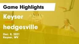 Keyser  vs hedgesville Game Highlights - Dec. 8, 2021