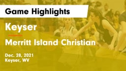 Keyser  vs Merritt Island Christian  Game Highlights - Dec. 28, 2021