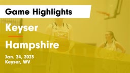 Keyser  vs Hampshire  Game Highlights - Jan. 24, 2023