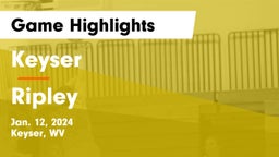 Keyser  vs Ripley  Game Highlights - Jan. 12, 2024