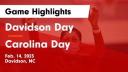 Davidson Day  vs Carolina Day Game Highlights - Feb. 14, 2023