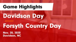 Davidson Day  vs Forsyth Country Day  Game Highlights - Nov. 20, 2020