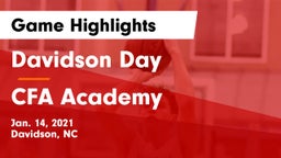 Davidson Day  vs CFA Academy Game Highlights - Jan. 14, 2021
