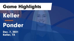 Keller  vs Ponder  Game Highlights - Dec. 7, 2021