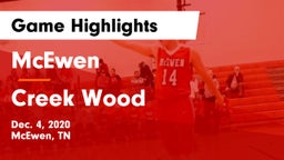 McEwen  vs Creek Wood  Game Highlights - Dec. 4, 2020