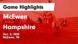 McEwen  vs Hampshire  Game Highlights - Dec. 8, 2020