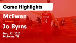 McEwen  vs Jo Byrns  Game Highlights - Dec. 12, 2020