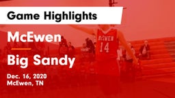 McEwen  vs Big Sandy Game Highlights - Dec. 16, 2020