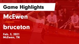 McEwen  vs bruceton Game Highlights - Feb. 3, 2021