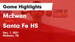 McEwen  vs Santa Fe HS Game Highlights - Dec. 7, 2021