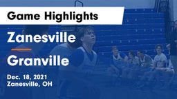Zanesville  vs Granville  Game Highlights - Dec. 18, 2021