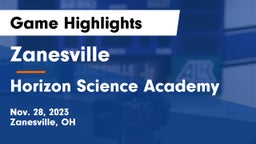 Zanesville  vs Horizon Science Academy  Game Highlights - Nov. 28, 2023