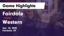 Fairdale  vs Western  Game Highlights - Jan. 10, 2020