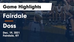 Fairdale  vs Doss Game Highlights - Dec. 19, 2021
