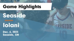 Seaside  vs Iolani  Game Highlights - Dec. 6, 2023