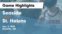 Seaside  vs St. Helens  Game Highlights - Jan. 5, 2024