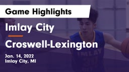 Imlay City  vs Croswell-Lexington  Game Highlights - Jan. 14, 2022