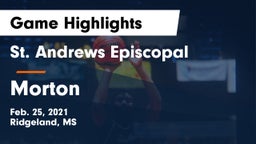 St. Andrews Episcopal  vs Morton  Game Highlights - Feb. 25, 2021