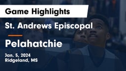 St. Andrews Episcopal  vs Pelahatchie  Game Highlights - Jan. 5, 2024