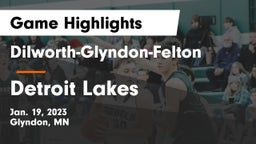 Dilworth-Glyndon-Felton  vs Detroit Lakes  Game Highlights - Jan. 19, 2023
