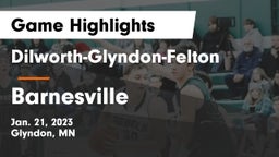 Dilworth-Glyndon-Felton  vs Barnesville  Game Highlights - Jan. 21, 2023
