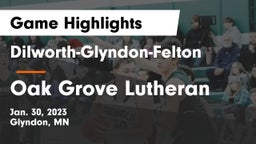 Dilworth-Glyndon-Felton  vs Oak Grove Lutheran  Game Highlights - Jan. 30, 2023