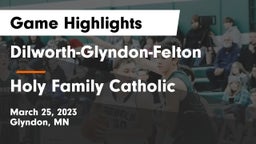 Dilworth-Glyndon-Felton  vs Holy Family Catholic  Game Highlights - March 25, 2023