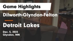 Dilworth-Glyndon-Felton  vs Detroit Lakes  Game Highlights - Dec. 5, 2023