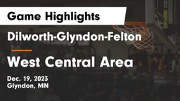 Dilworth-Glyndon-Felton  vs West Central Area Game Highlights - Dec. 19, 2023