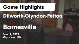 Dilworth-Glyndon-Felton  vs Barnesville  Game Highlights - Jan. 9, 2024