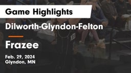Dilworth-Glyndon-Felton  vs Frazee  Game Highlights - Feb. 29, 2024