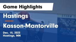 Hastings  vs Kasson-Mantorville  Game Highlights - Dec. 15, 2023
