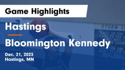 Hastings  vs Bloomington Kennedy  Game Highlights - Dec. 21, 2023