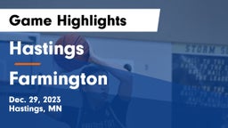 Hastings  vs Farmington  Game Highlights - Dec. 29, 2023