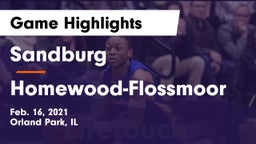 Sandburg  vs Homewood-Flossmoor  Game Highlights - Feb. 16, 2021