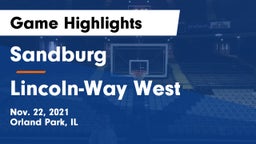 Sandburg  vs Lincoln-Way West  Game Highlights - Nov. 22, 2021