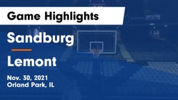 Sandburg  vs Lemont  Game Highlights - Nov. 30, 2021