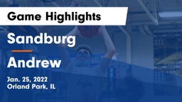 Sandburg  vs Andrew  Game Highlights - Jan. 25, 2022