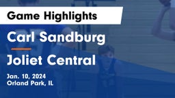 Carl Sandburg  vs Joliet Central  Game Highlights - Jan. 10, 2024