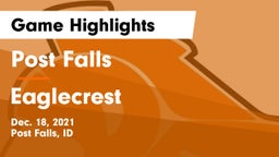 Post Falls  vs Eaglecrest  Game Highlights - Dec. 18, 2021