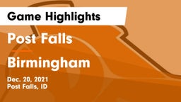 Post Falls  vs Birmingham  Game Highlights - Dec. 20, 2021