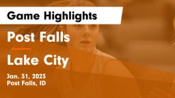 Post Falls  vs Lake City  Game Highlights - Jan. 31, 2023