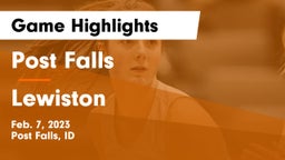 Post Falls  vs Lewiston  Game Highlights - Feb. 7, 2023