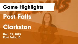 Post Falls  vs Clarkston  Game Highlights - Dec. 15, 2023